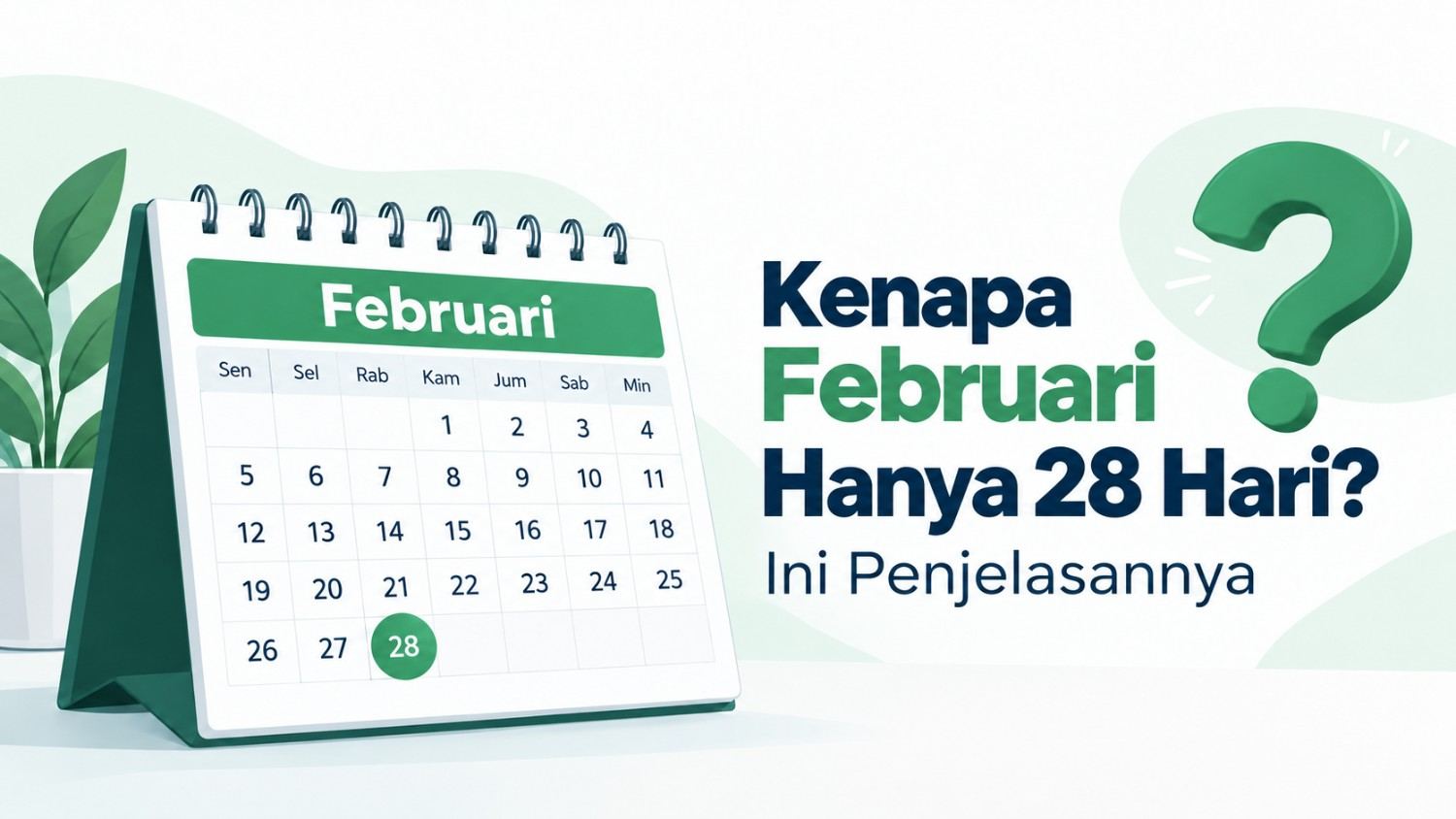 Calendario de 28 días de febrero y explicación del año bisiesto