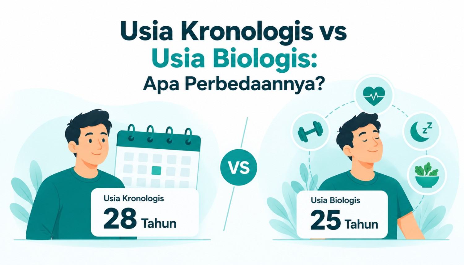 Usia kronologis vs usia biologis